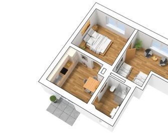 Ferienwohnung Cassiopeia - Harzgerode - Grundriss