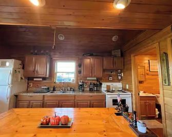 Rustic Camp with Trails, Views & Adventure – Pet Friendly! - Mars Hill - Kitchen