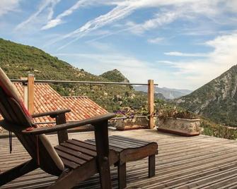 Eco Chalet avec Grande Terrasse - Sospel - Balcon
