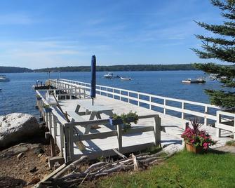 East Boothbay Waterfront One room Condo.Waterview from in side this room - East Boothbay - Beach