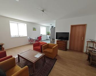 Apartment E2 - Gut ausgestattete 3-Zimmerwohnung 64 qm, für 1-3 Personen 1 DZ 1EZ - Grafenwöhr - Wohnzimmer