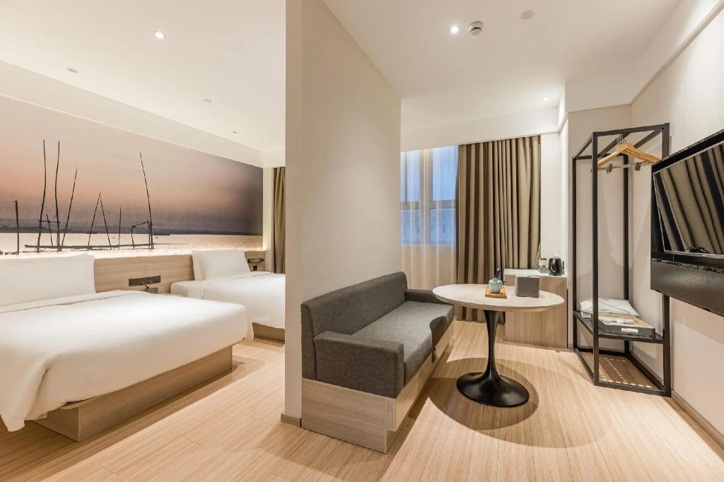 Atour Hotel Shanghai Hongqiao Beixinjing Metro Station - שנחאי - חדר שינה