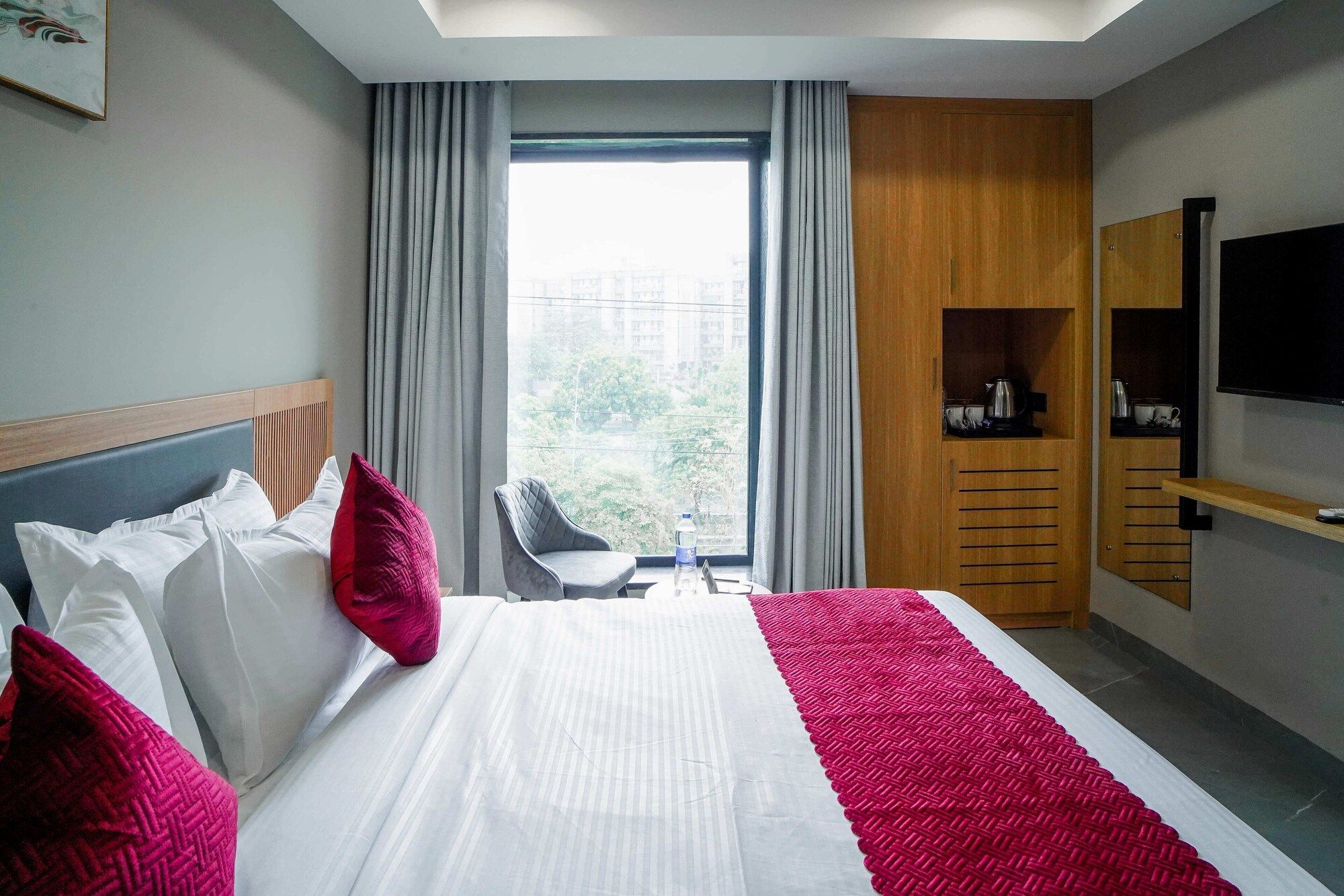 Saltstayz Select - Golf Course Road & Sector 57 - Karnāl - Bedroom