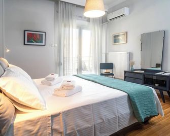 Katerina's H. Home. 5 persons, next to the sea, perfect for family and more. - Vólos - Bedroom