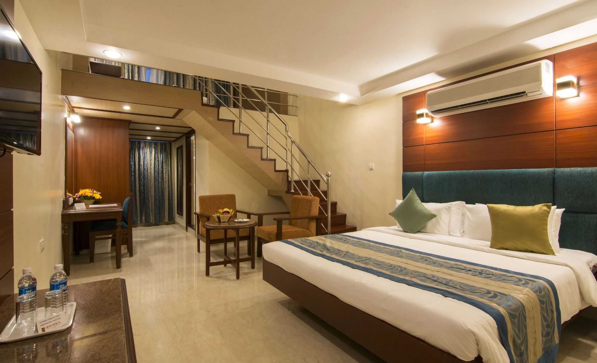 Shenbaga Hotel & Convention Centre - פונדיצ'רי - חדר שינה