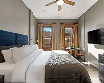 ذا هيستوريك بلو مون هوتل ي ويرني سي - نيويورك - غرفة نوم