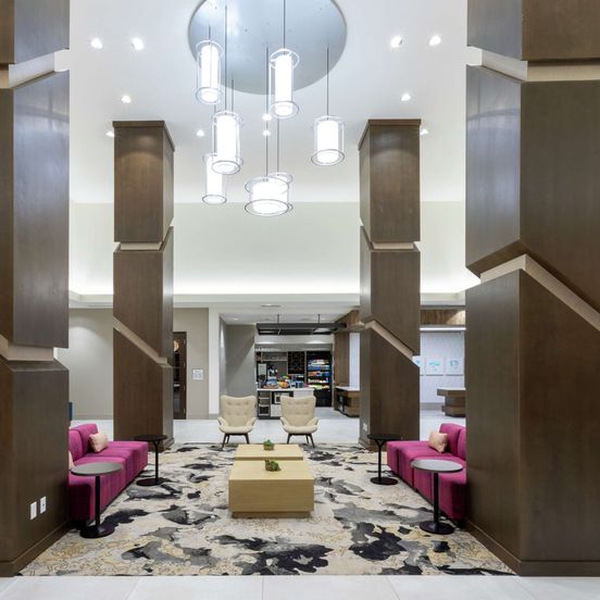 Lobby view of Hilton Garden Inn St. Cloud