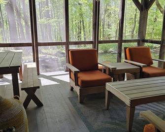 Charming Cottage Rental Near Woodstock Heated Pool, Fire Pit, Screened Porch - Woodstock - Wohnzimmer