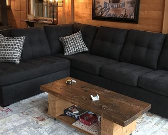 Chalet de la Presqu'île, private spa - Saint-Mathieu-du-Parc - Sala de estar