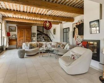 Chambre d'hôtes le Jardinage - Cabrières-d'Avignon - Obývací pokoj