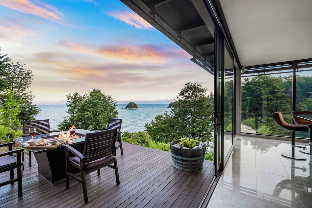 Oceanview Penthouse Suite & Beach Access - Kaiteriteri - Balcon