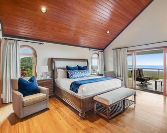 Paradise at Bay View Farms w/ Private Infinity Pool, Hot Tub & Incredible Views - Captain Cook - Bedroom