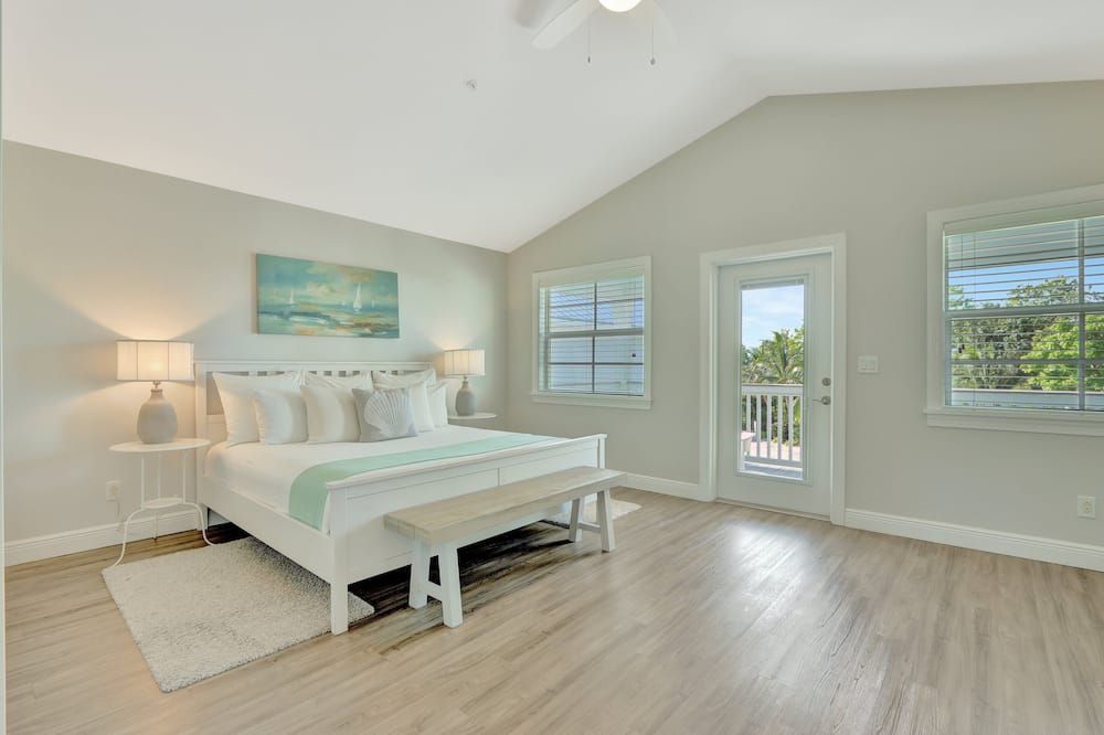Bedroom view of Isla Key Lime - Waterfront Boutique Resort, Htd Pool, Dock, Walkable