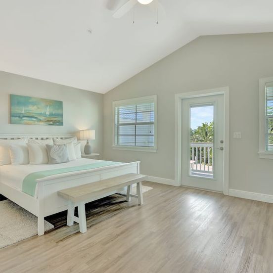 Bedroom view of Isla Key Lime - Waterfront Boutique Resort, Htd Pool, Dock, Walkable