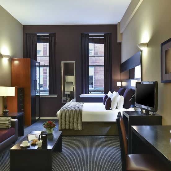 Bedroom view of Fraser Suites Glasgow
