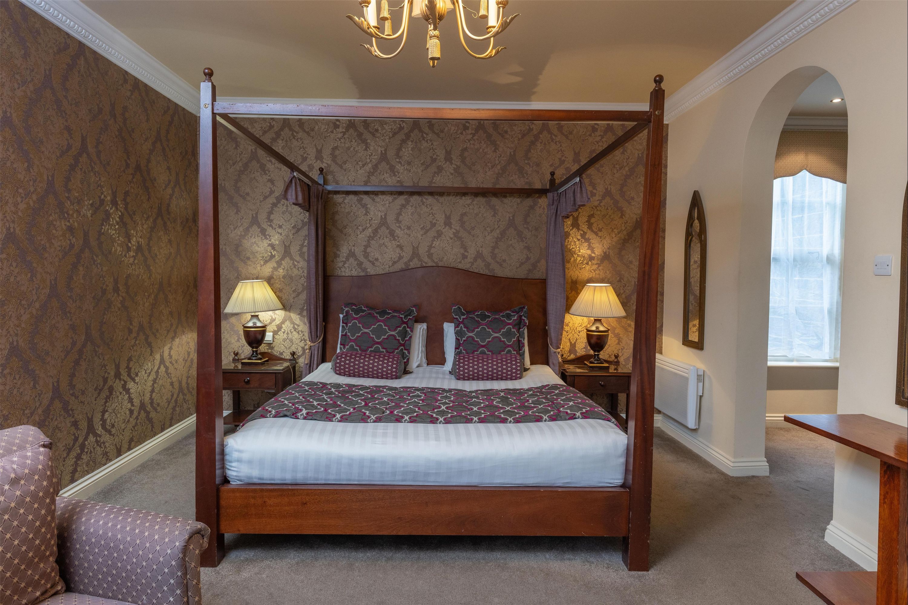 Ringwood Hall Hotel & Spa, BW Signature Collection - צ'סטרפילד - חדר שינה