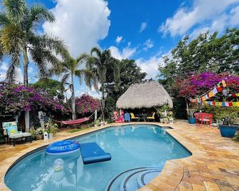 Clothes optional Tranquil Private room Paradise. In Fort Lauderdale. - Wilton Manors - Pool