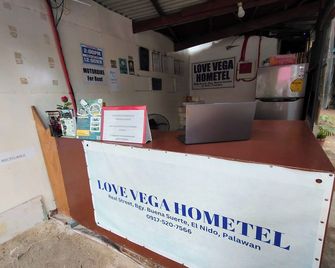 Love Vega Hometel El Nido near Beach - El Nido - Resepsjon