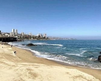Buho Estudio Playa Miramar Ac Pool Parking - Viña del Mar - Strand