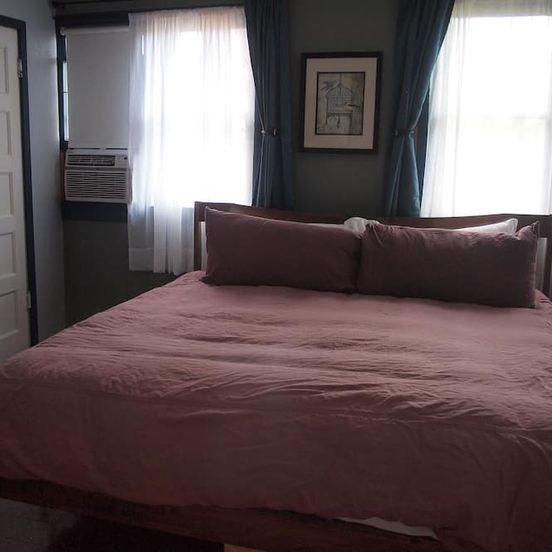 Bedroom view of Cool ground floor apartment #101