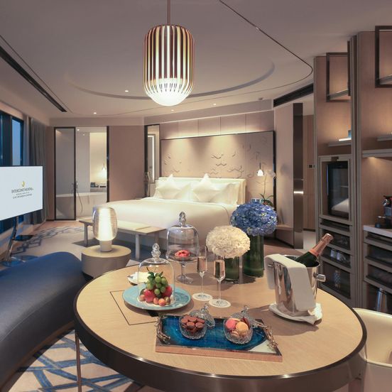 Bedroom view of Intercontinental Beijing Sanlitun