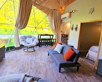 Unique Glamping Dome @ Mammoth Ridge RV Park and Campground. - Greeneville - Obývací pokoj