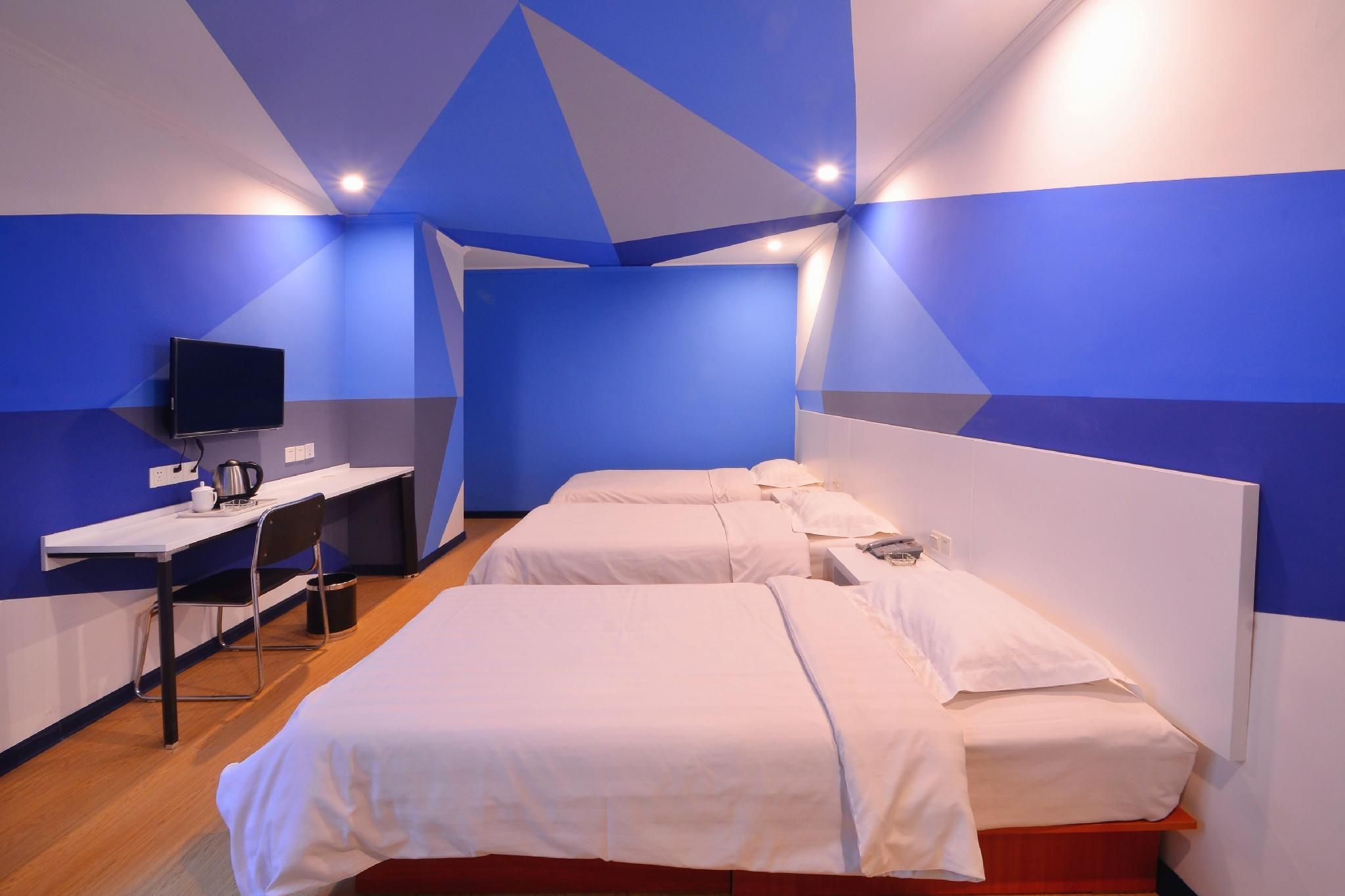 Jinkailai Boutique Hotel (Qingdao Beer Street) - تشينغداو - غرفة نوم
