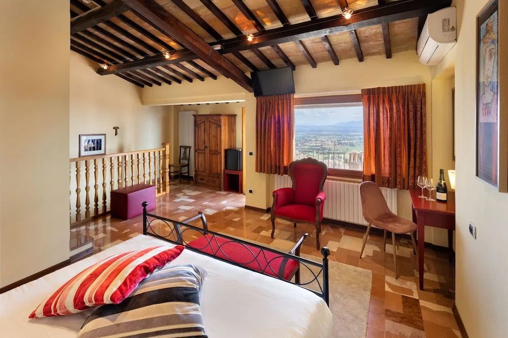 Hotel Posta Panoramic Assisi - אסיסי - חדר שינה