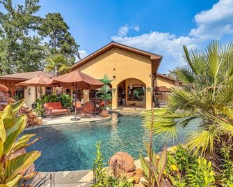 Home in center texas peaceful resort style pool bar - Center - Bazén