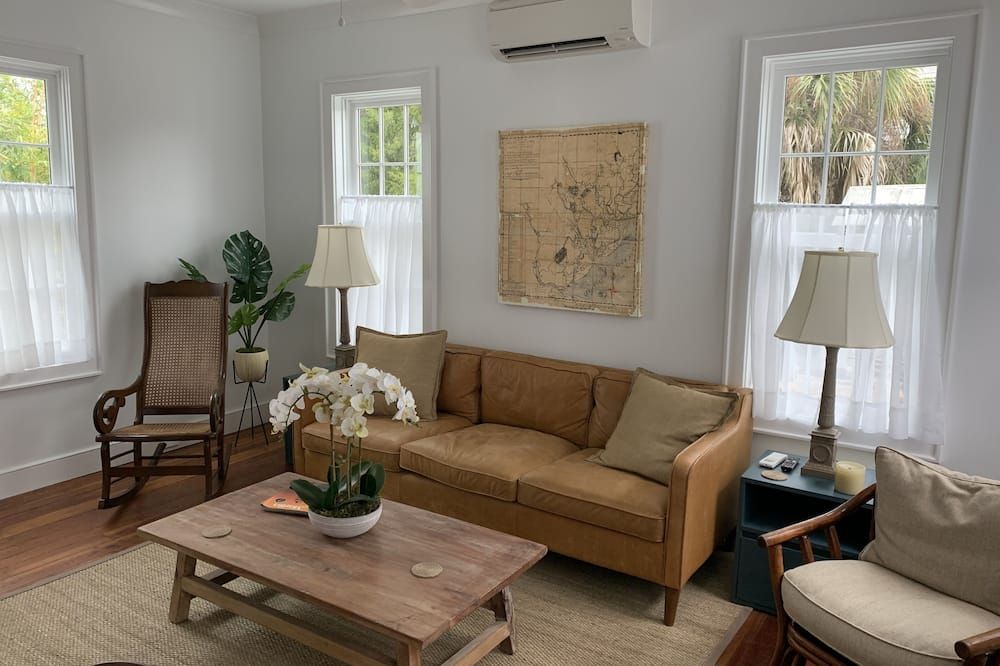 Living room view of Completely Renovated Historic Home in Perfect Location of Downtown Beaufort