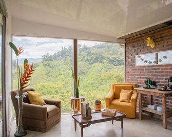 Cabaña entre las montañas Tierra Mia - Eje Cafetero - Manizales - Pokój dzienny