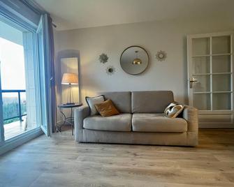 The ammonite sea view with large balcony - Benerville-sur-Mer - Sala de estar
