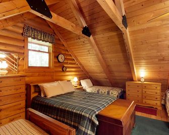 Dog-Friendly Lakefront Log Cabin with Peaceful Atmosphere, Dock & Boat Launch - Rockwood - Bedroom