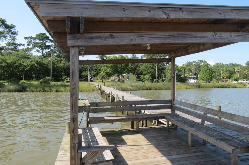 Fishermen Beach Lovers Snowbirds Unique Bon Secour River Cabin, Pet Friendly! - غولف شورس - شرفة مرصوفة