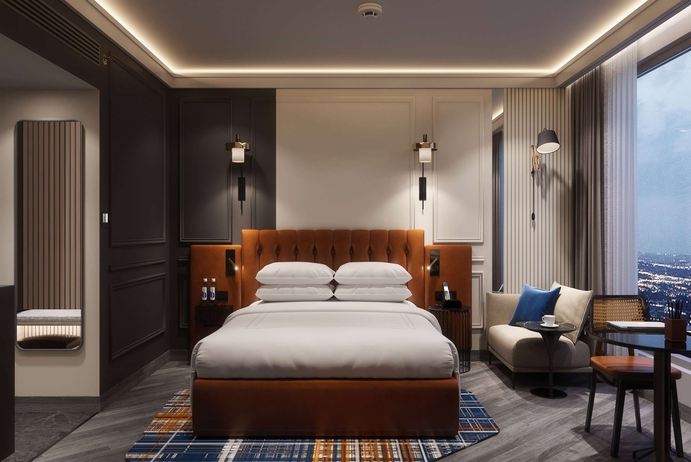 Ramada Encore by Wyndham Indore Nipania - אינדור - חדר שינה