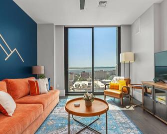 Mountain Serenity | 10th floor Luxury Condo in Downtown, Mountain View - Asheville - Living room