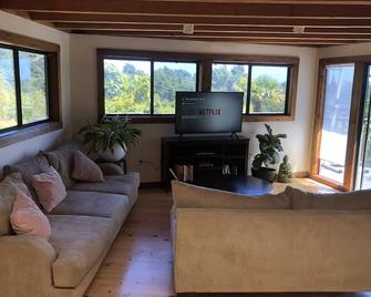 Ocean Views/ Private Parking/ Full size gas Range/Oven - Bolinas - Living room