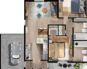 Peaceful Townhome Fast Wifi Enclosed Gar - Kalispell - Floorplan