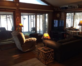 Minn Haven, lakeside retreat cabin, an hour or so from Cities. Relax breathe. - South Haven - Living room