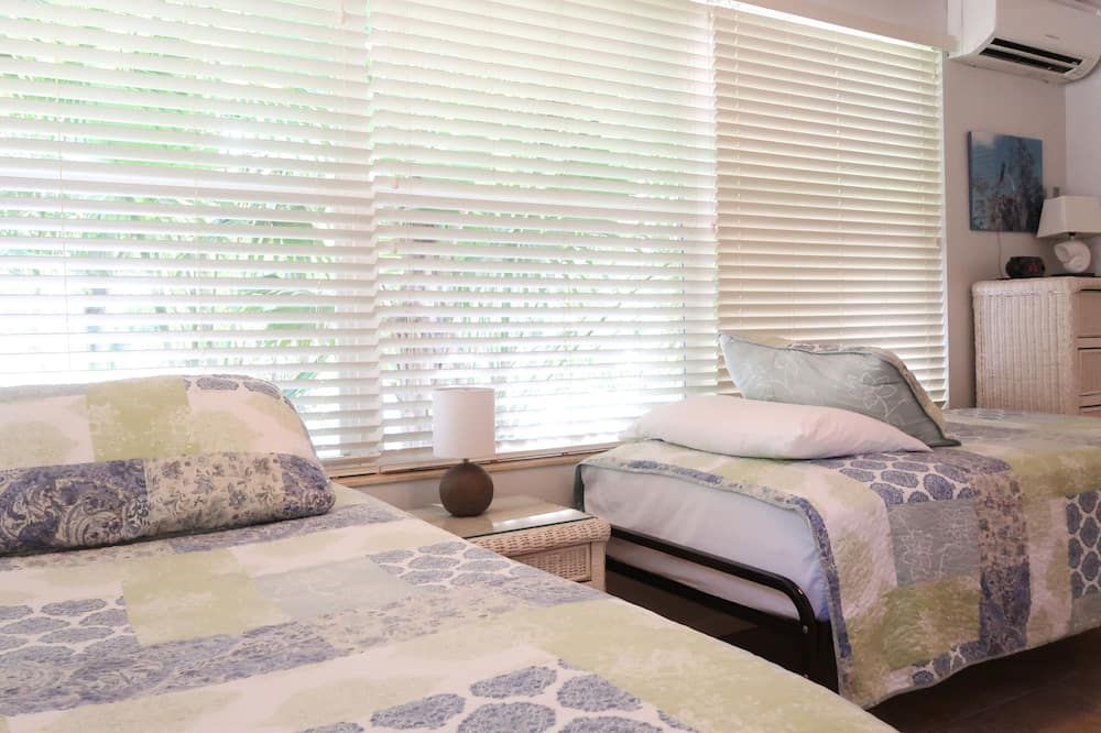 Bedroom view of Keys Kottage; Remodeled Villa in Native Hammock on Florida Bay
