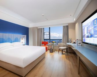 Manlu Cloud Hotel (Jiaozuo High-speed Railway Station Wanda Plaza Branch) - Jiaozuo - Slaapkamer