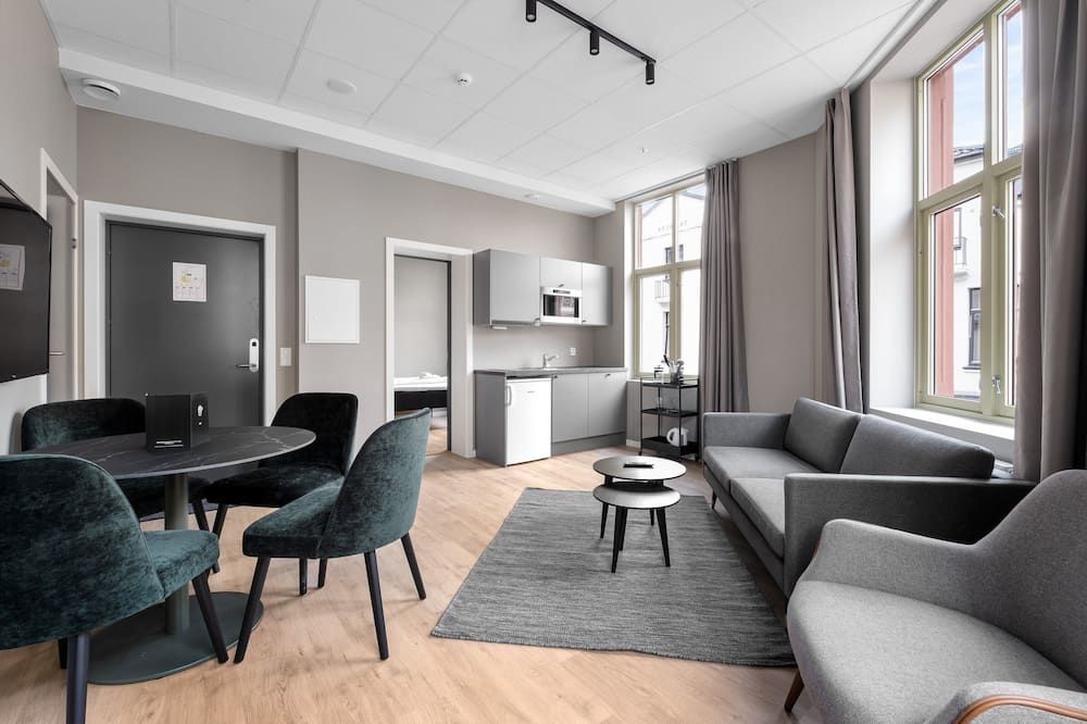 Forenom Serviced Apartments Drammen - Драммен - Вітальня