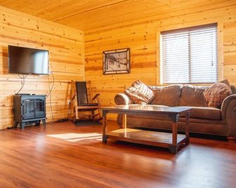 Cozy One-Bedroom cabin in lovely New Town with AC - New Town - Living room