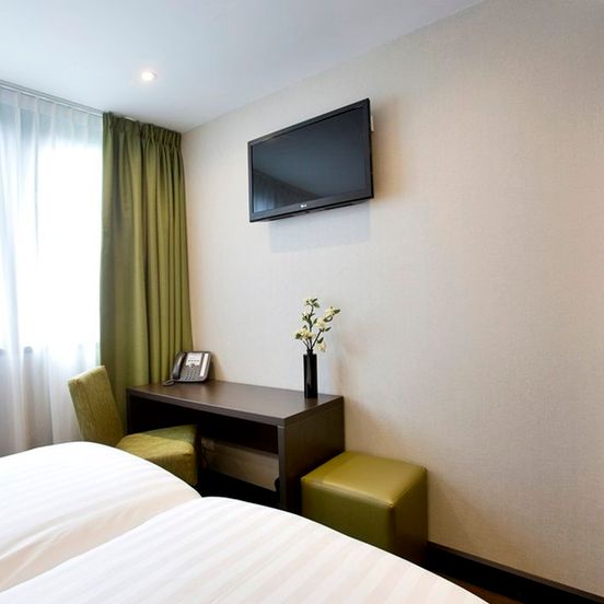 Bedroom view of Royal Amsterdam Hotel