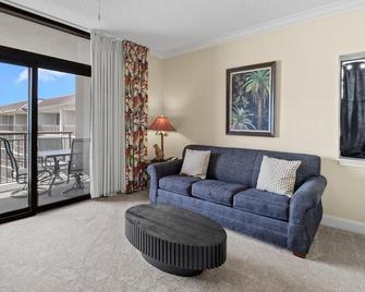Oceanfront Bliss 1BR 2 Bath Retreat with Views - North Myrtle Beach - Living room