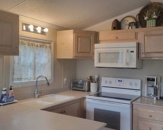 1 bedroom tiny house 8 minutes from Spirit of the Suwannee Music Park. - Jasper - Kitchen