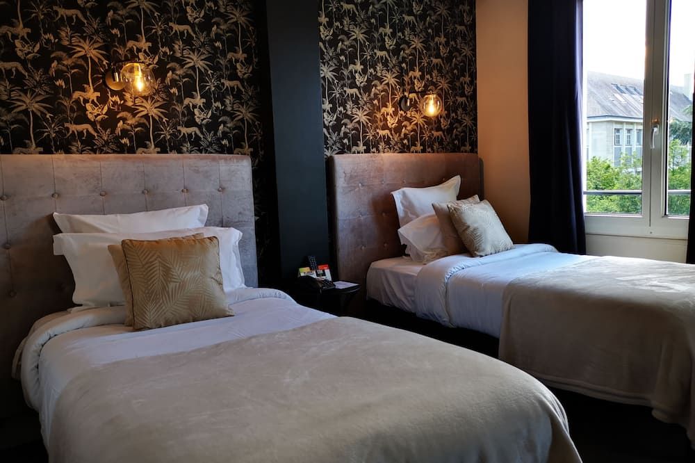 Hôtel Le Boeuf Couronné - שארטרה - חדר שינה