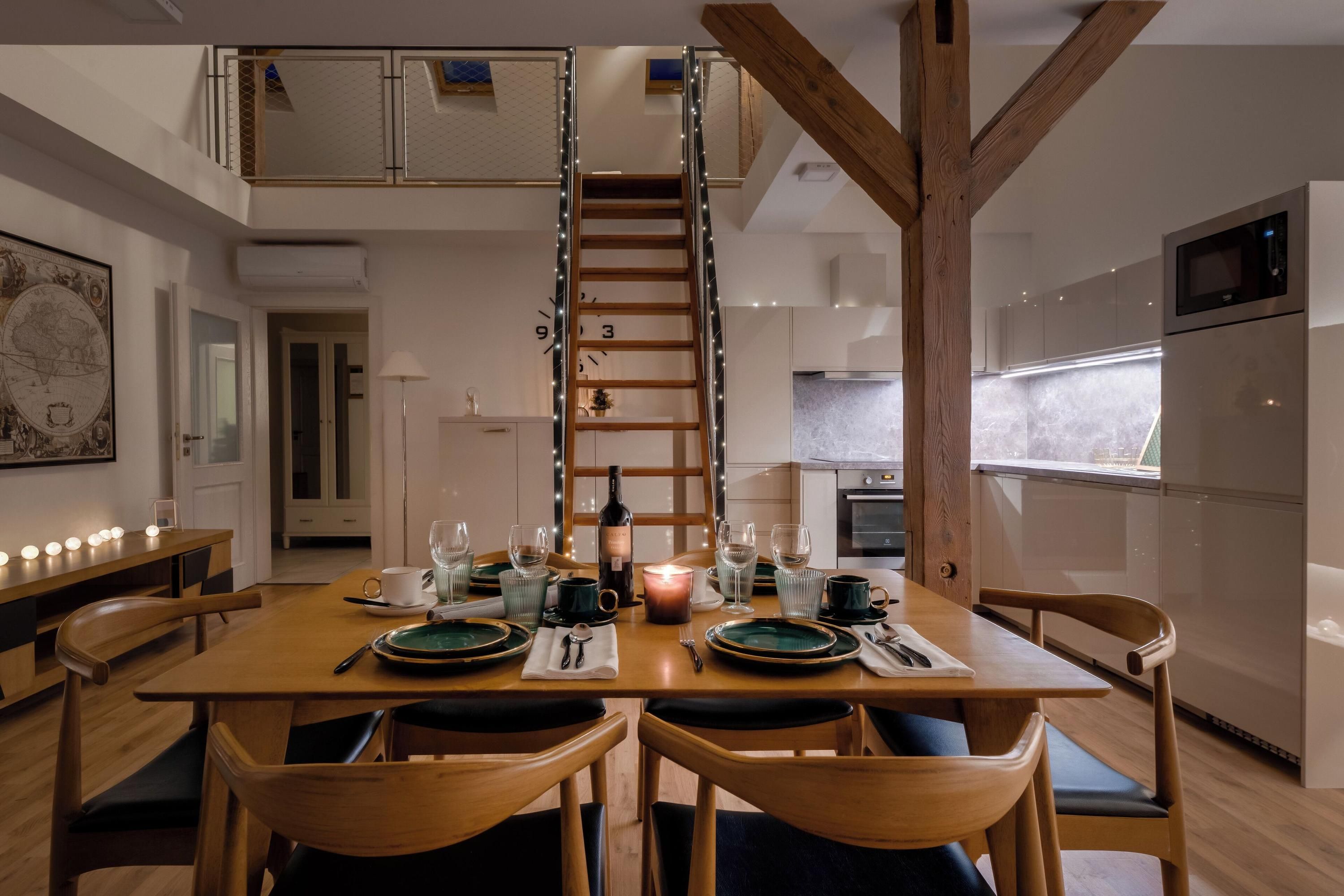 Louren Apartments - פראג - חדר אוכל