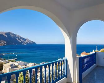 Studio Apartment 'Double No 1' with Sea View, Wi-Fi and Air Conditioning - Karpathos - Balcón