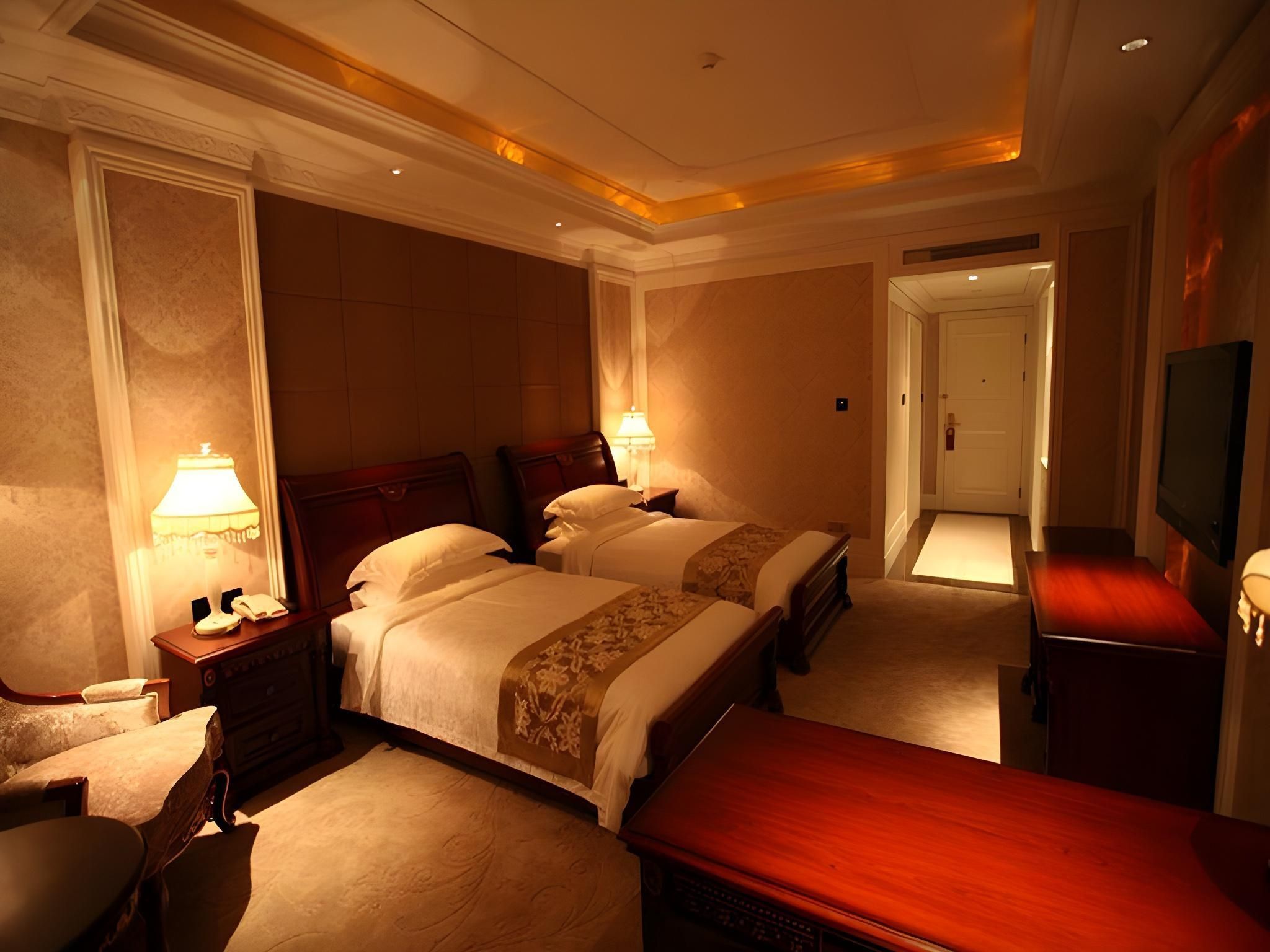 Greentree Inn Shandong Yantai Fushan District Yongda Street Express Hotel - Jen-tchaj - Ložnice